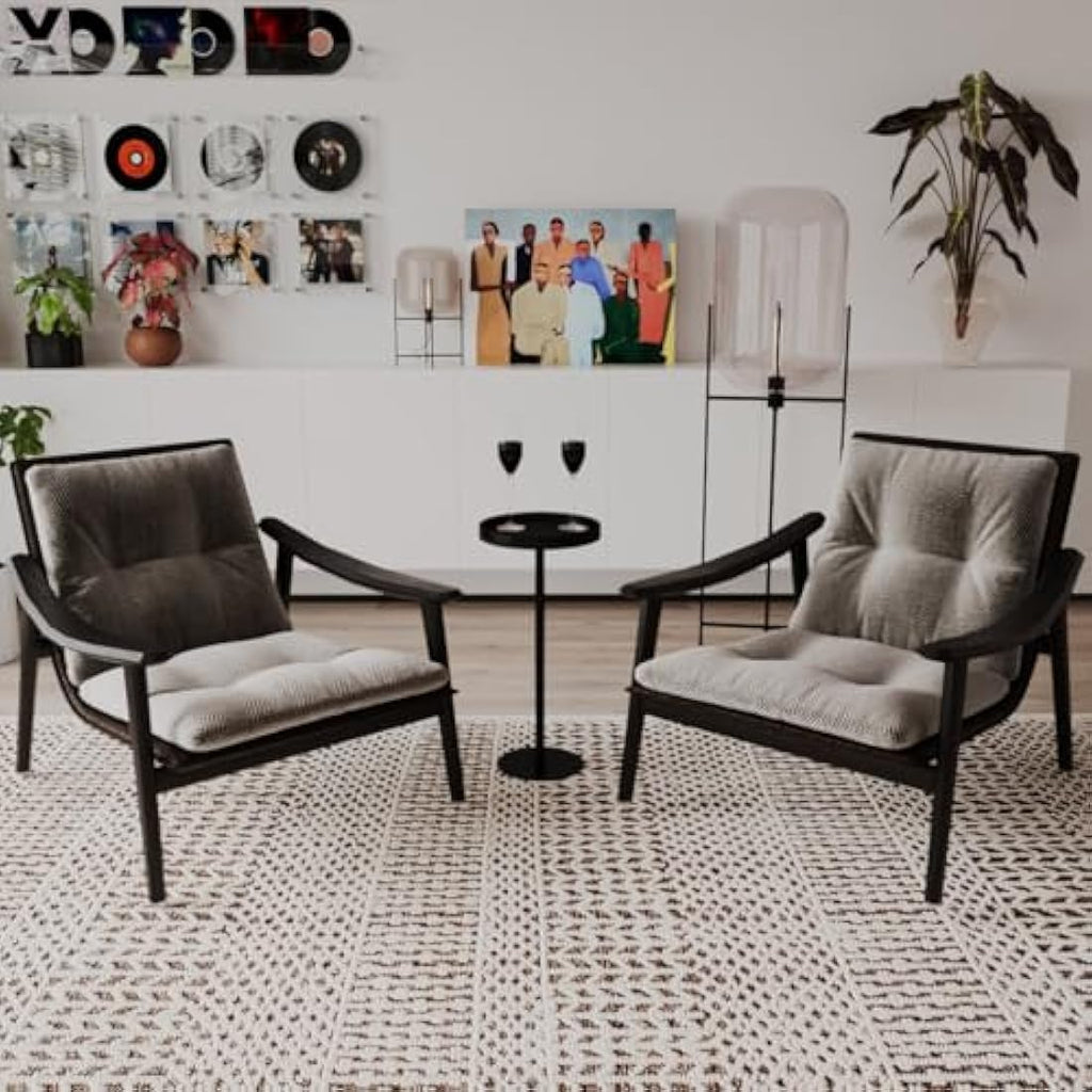 Small Round Drink Table – Modern Metal Pedestal Side Table