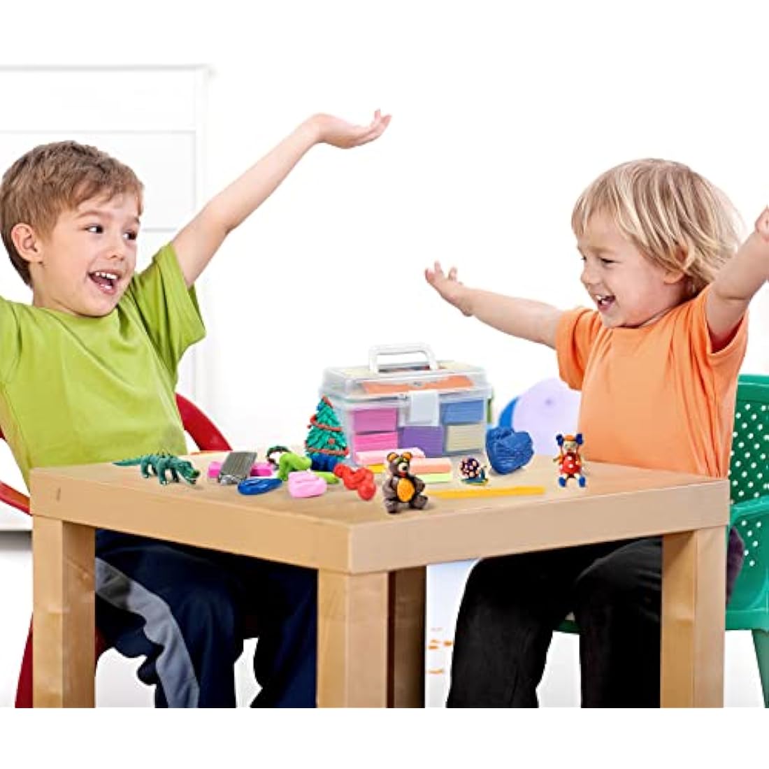 Aestd-ST 60 Colors Polymer Clay Kit – Oven Bake Modeling Clay for Kids