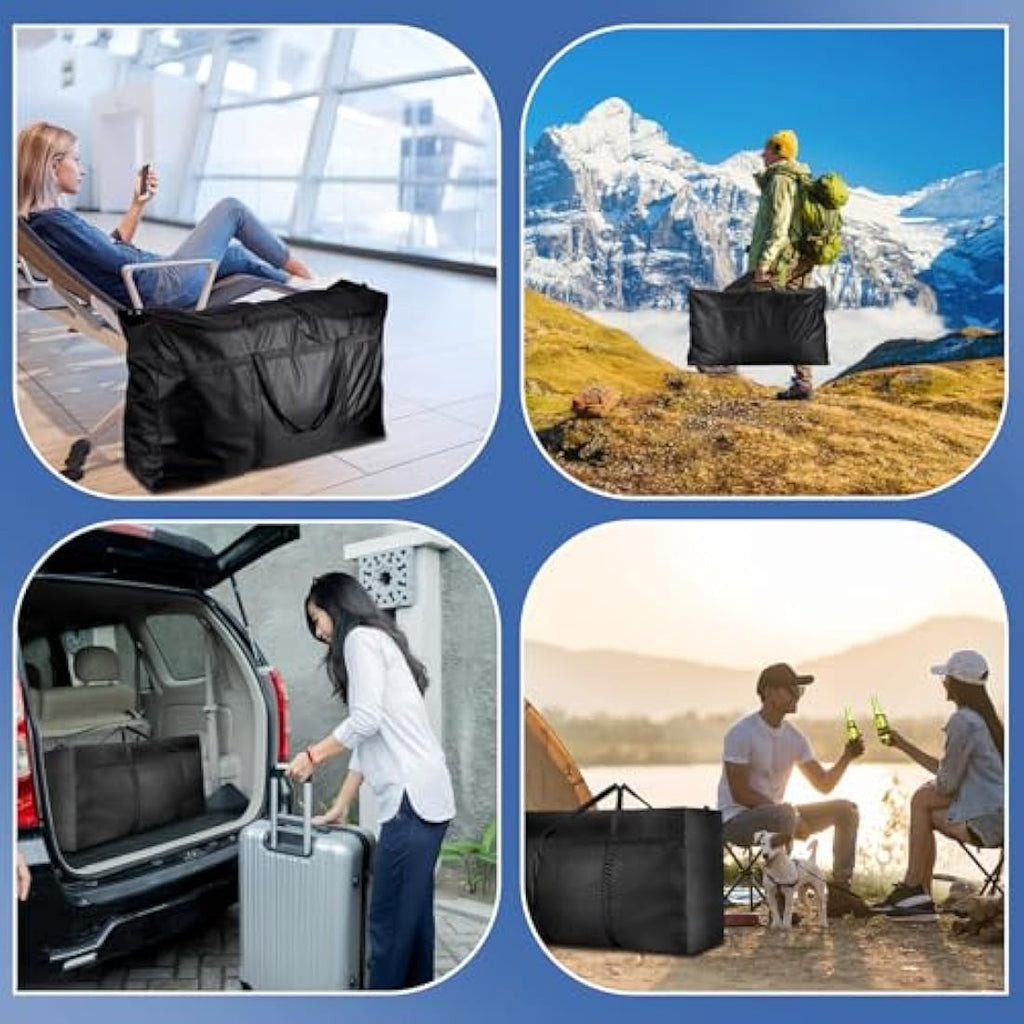 Jolof Store 120L Large Storage Bags | 2 Pcs Waterproof Oxford Moving Totes