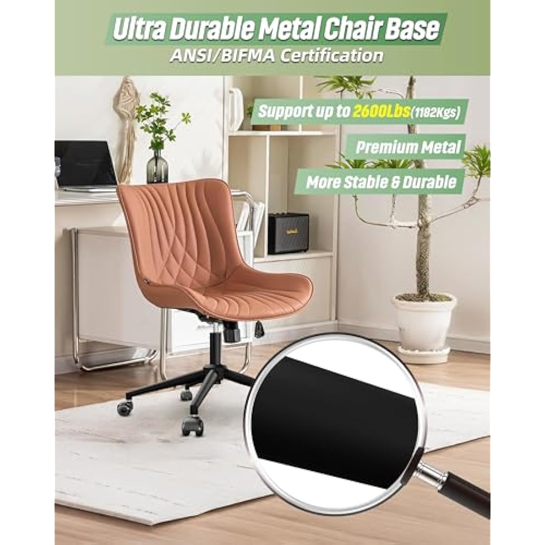 Sytopia 24'' Office Chair Base Replacement - Heavy Duty 2600lbs Metal