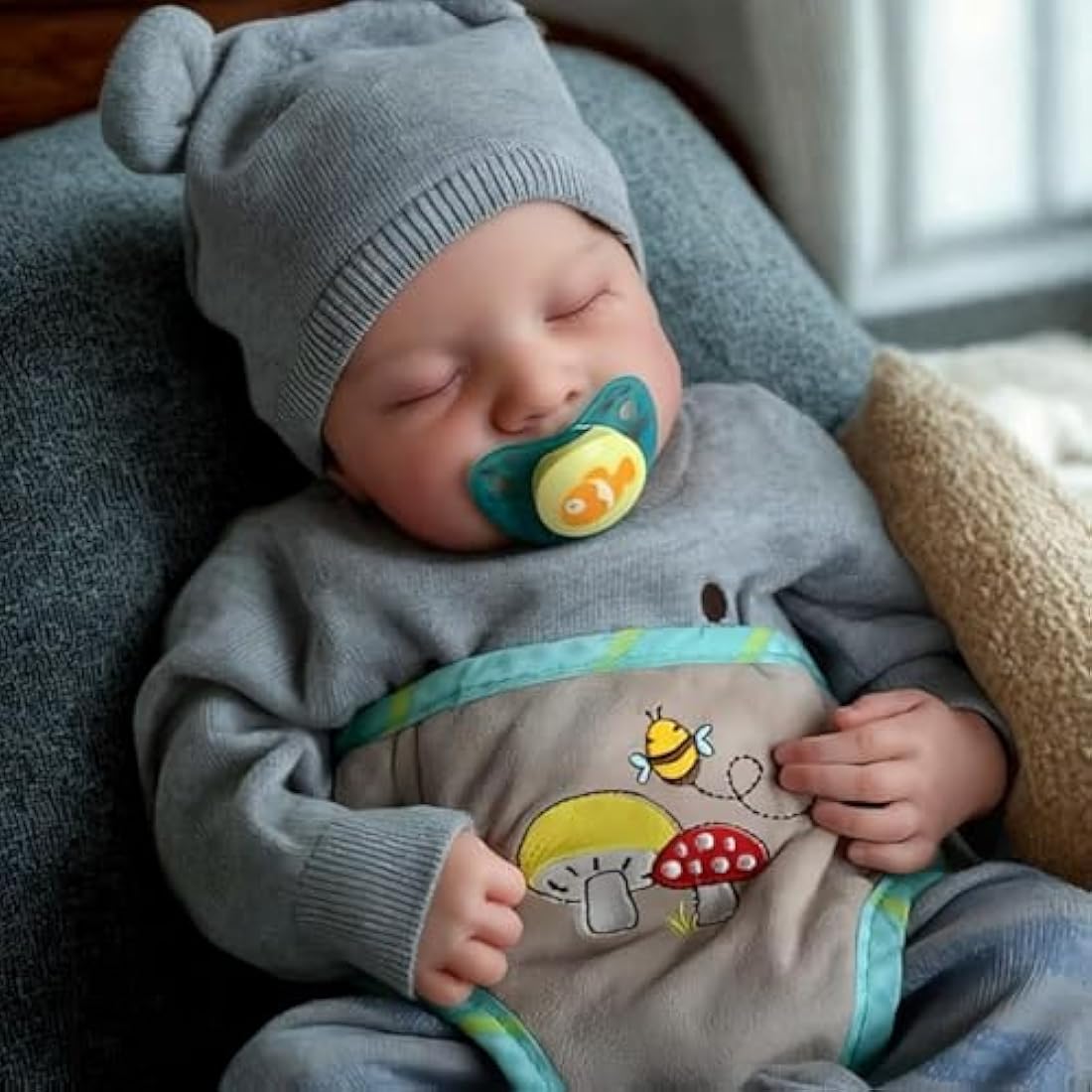 JIZHI 20" Realistic Reborn Baby Doll – Lifelike Vinyl Newborn Boy Doll