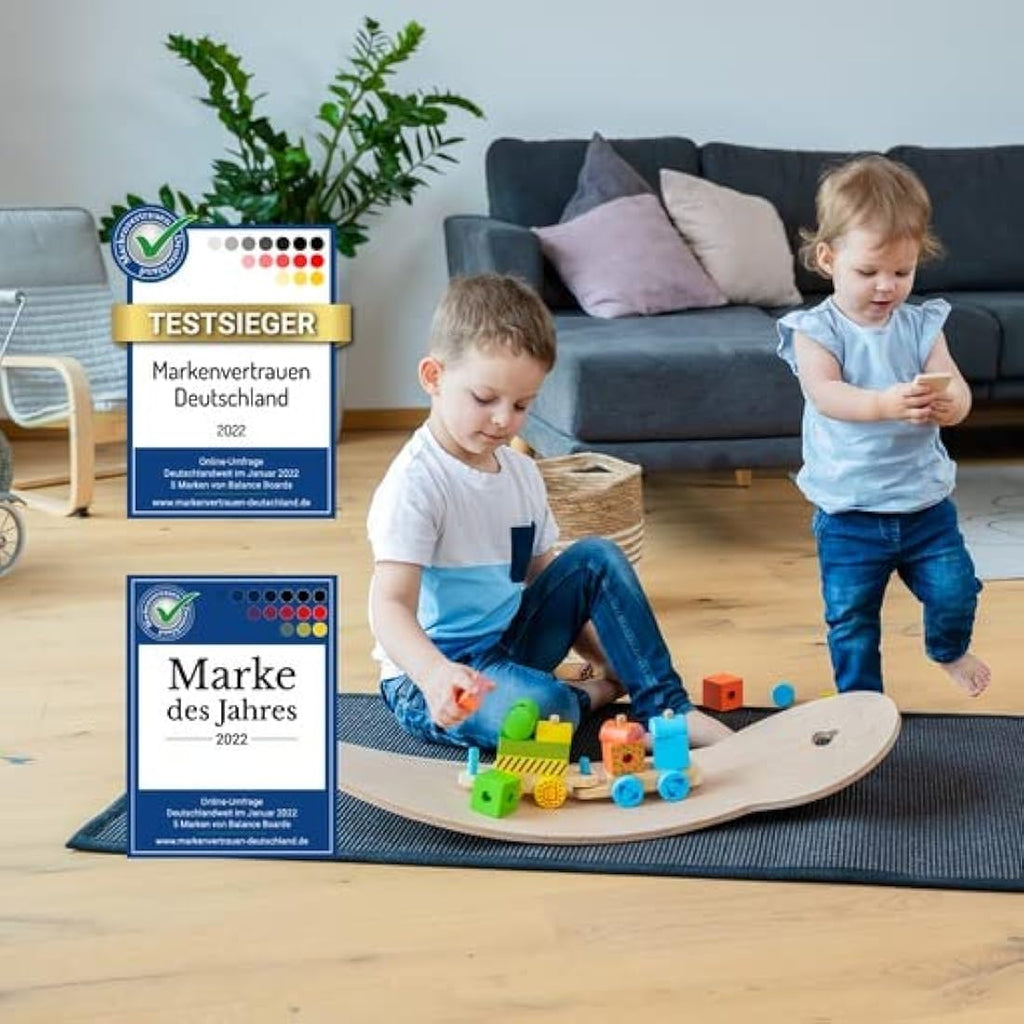 Jolof Store WAHU Wooden Balance Board with Cork Roller – Surf Trainer