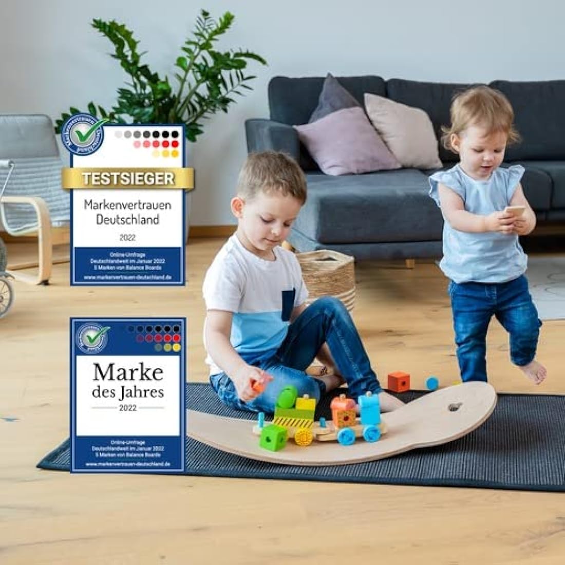 Jolof Store WAHU Wooden Balance Board with Cork Roller – Surf Trainer