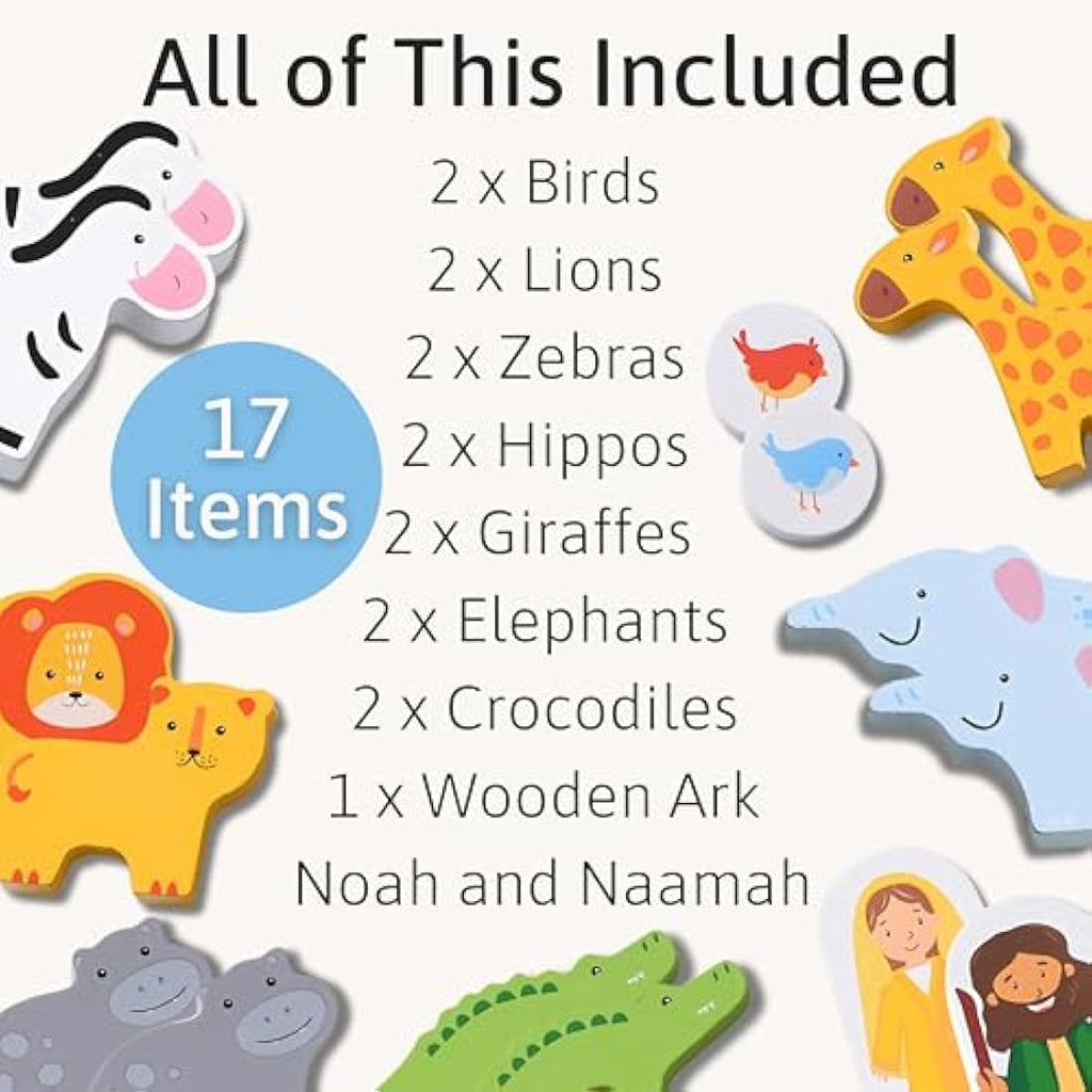Jaques of London Wooden Noah's Ark Toy – Montessori Shape Sorter