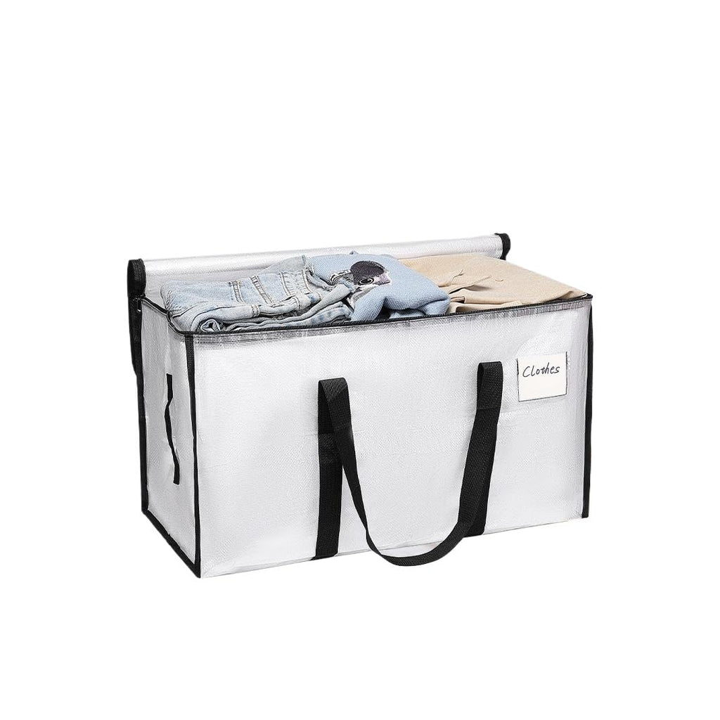 Mesiria Large Storage Bags, Heavy Duty Waterproof Clothes Storage Bag Box Moving Bag Moving Totes Moving Boxes 2, Transparent