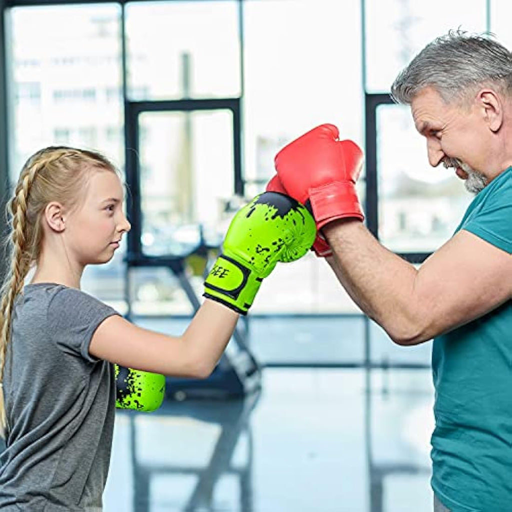 Grosee Kids Boxing Gloves – PU Leather Training & Sparring Gear, 6oz-10oz