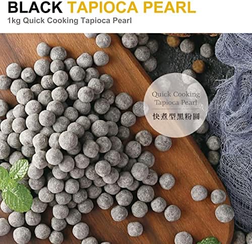 Wu FuYuan Black Tapioca Pearls – Authentic Taiwanese Boba for Bubble Tea, 1kg