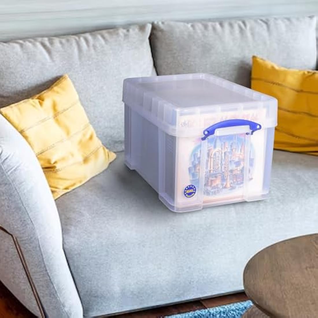 Really Useful Box 35L Vinyl LP Storage Box with XL Lid - 3 Pack