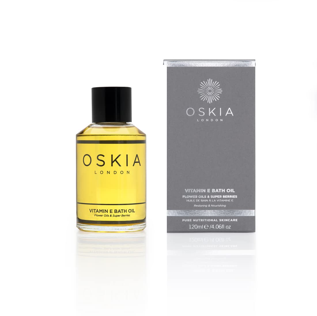 OSKIA Vitamin E Bath Oil – Soothing Almond & Chamomile Formula - 200ml