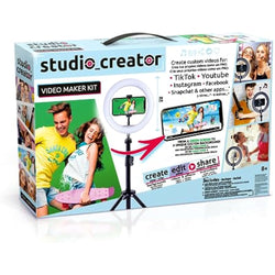 Canal Toys Video Studio Creator Kit – Ring Light & Green Screen – INF 001
