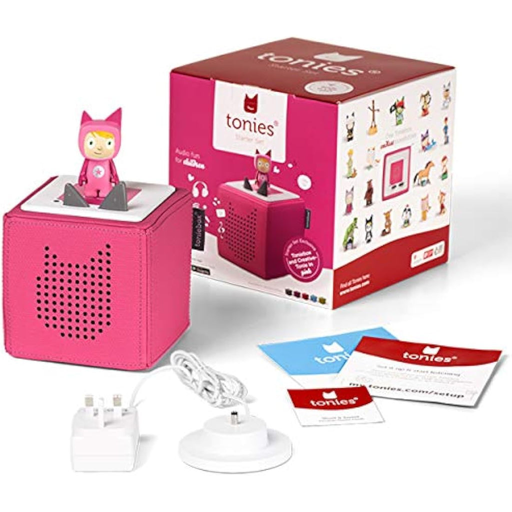 tonies Toniebox Julia Donaldson Bundle - Pink Audio Player with 4 Tonies