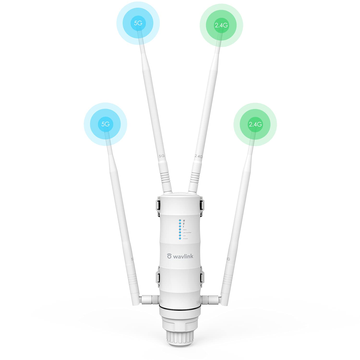 WAVLINK AC1200 Outdoor Wireless Access Point | Dual Band Gigabit PoE