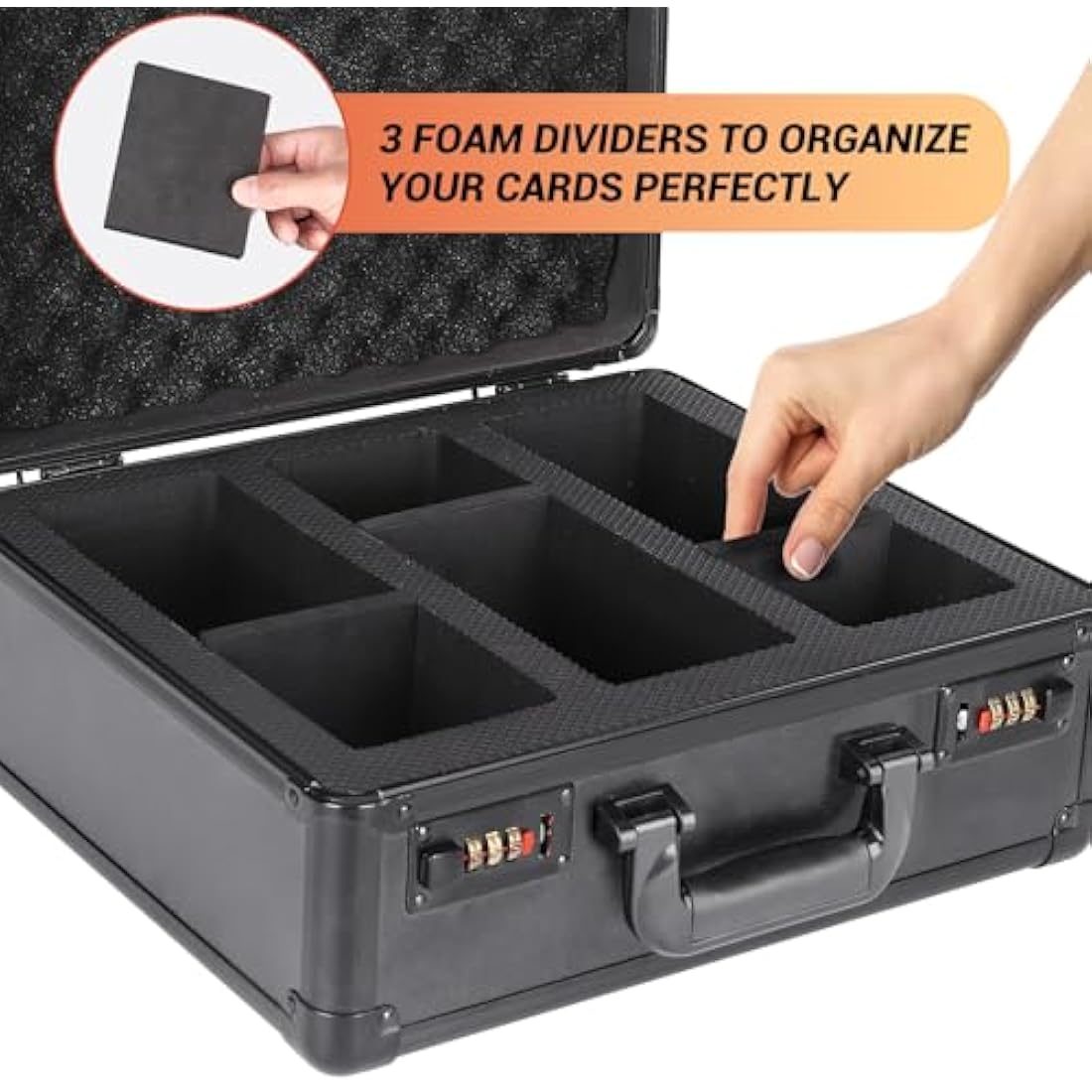 Graded Card Storage Box | 3-Slot Waterproof Trading Card Case