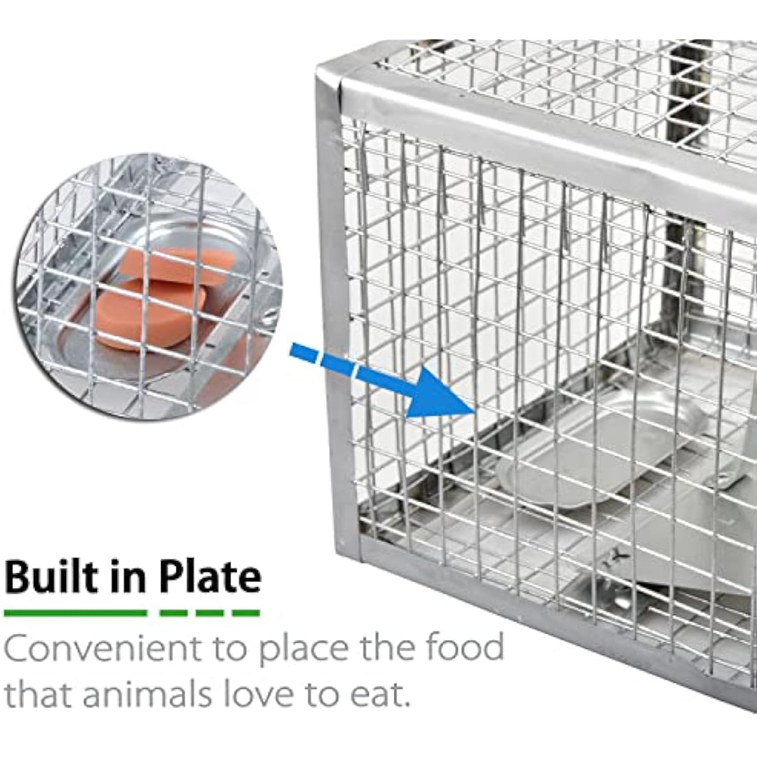 Anyhall 2-Pack Humane Rat Traps | Silver Live Mouse Cage Traps
