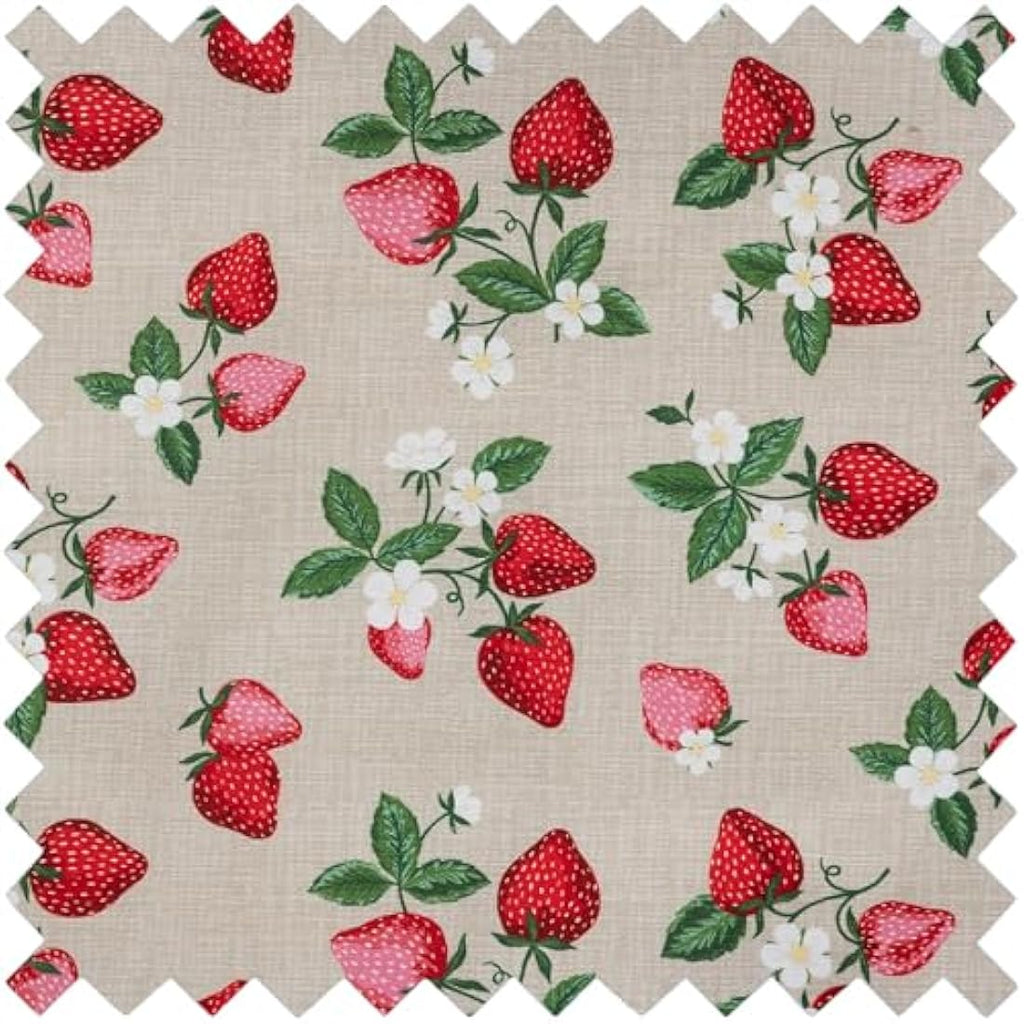 Hobby Gift Medium Sewing Box – Embroidered Strawberry Craft Storage Case