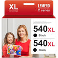 Lemero PG-540XL Black Ink Cartridges for Canon Pixma TS5150 MG3650 (2-Pack)