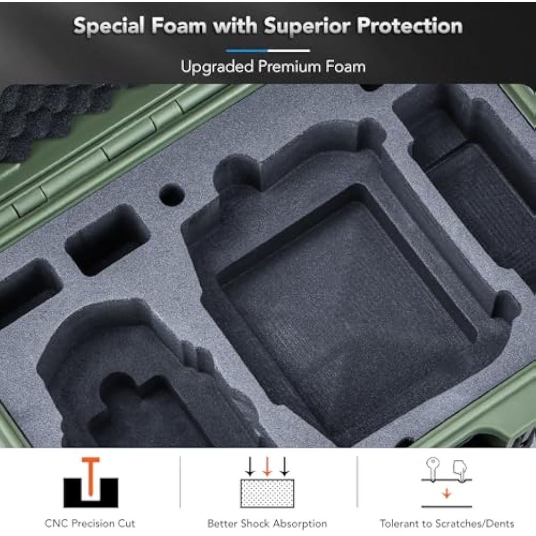 Lykus Titan MM410 Waterproof Hard Case for DJI Mini 4 Pro & Mini 3