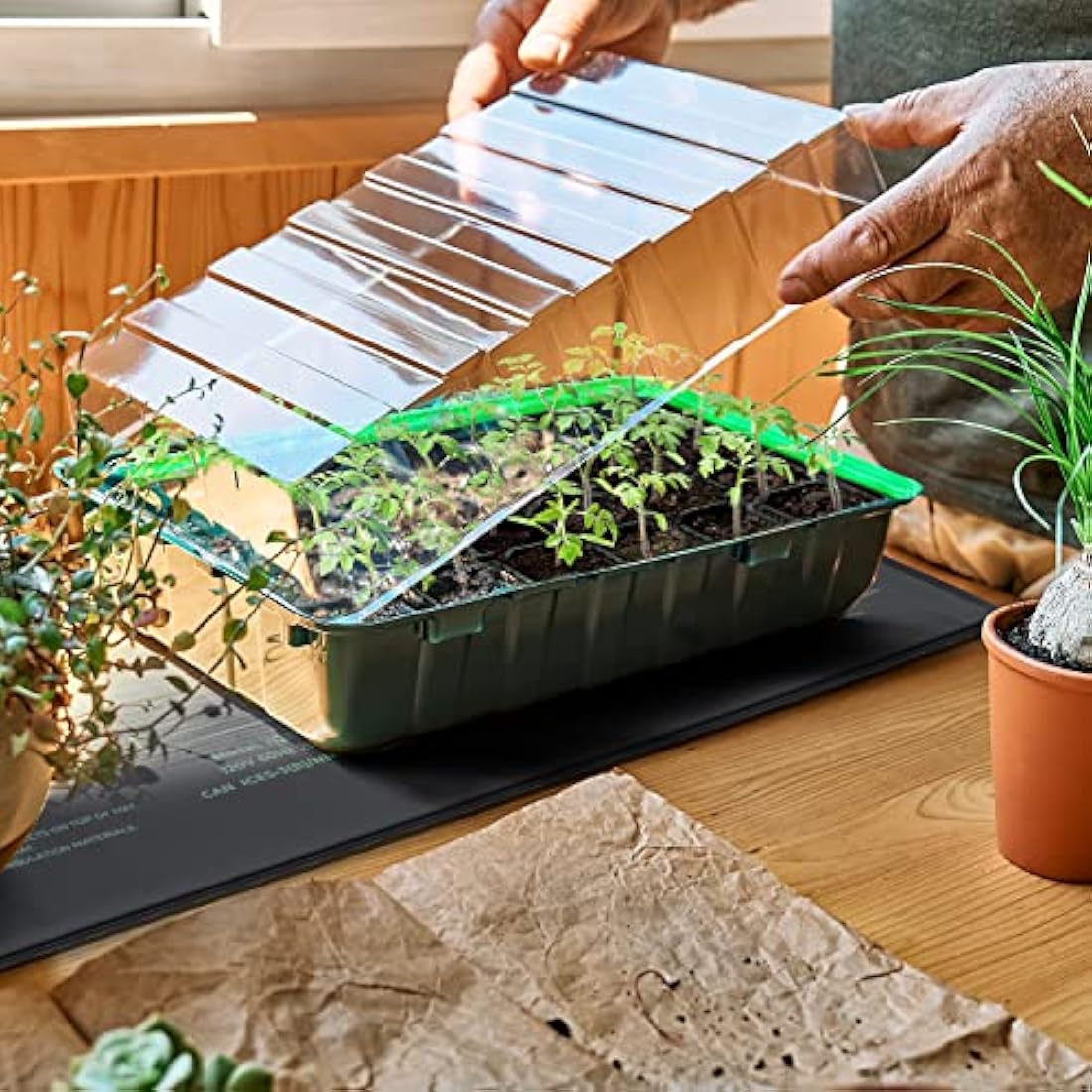 Ohuhu Seedling Heat Mat 2-Pack | IP67 Waterproof Plant Heating Pad