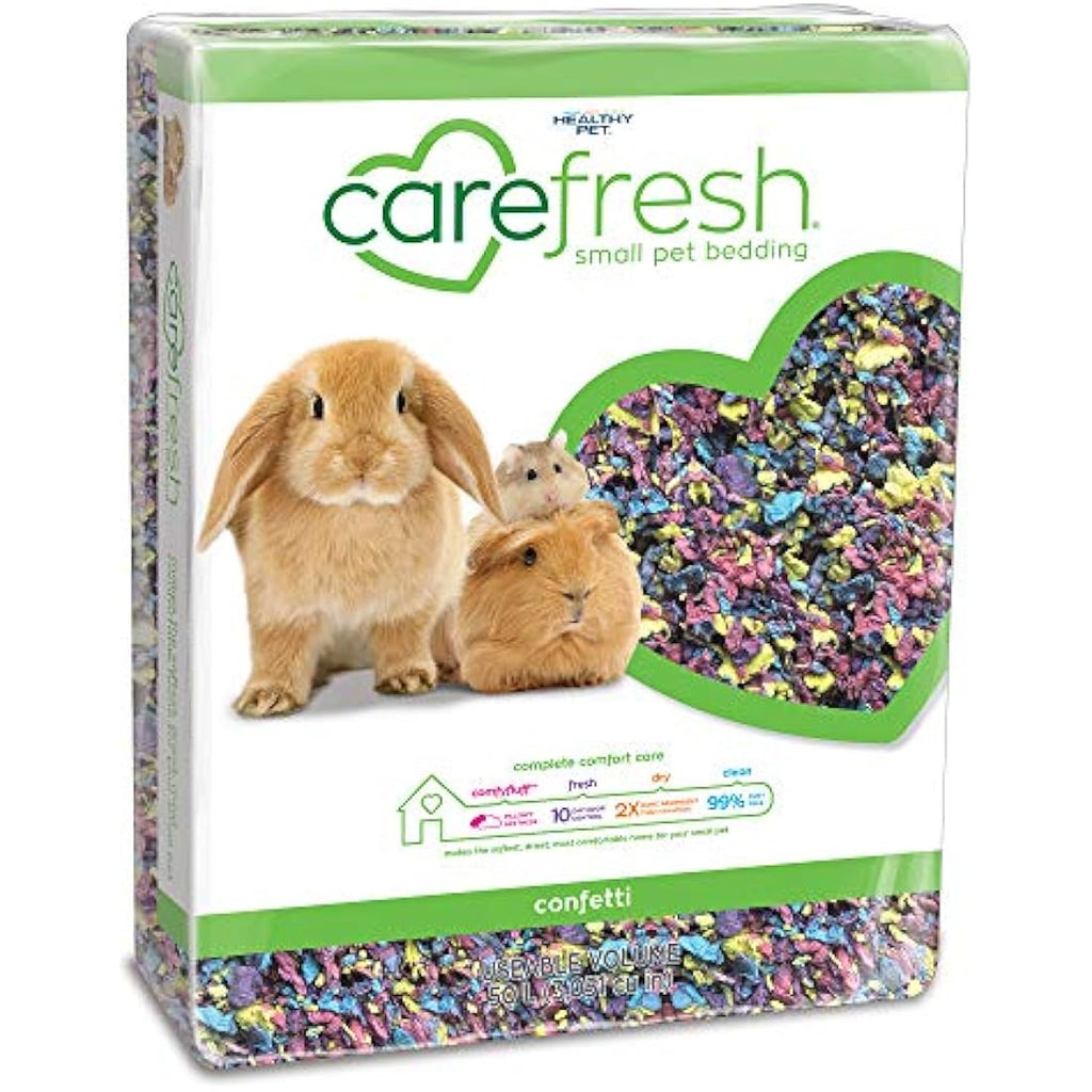 Carefresh Confetti Paper Small Pet Bedding – 10 Day Odor Control, 50 L