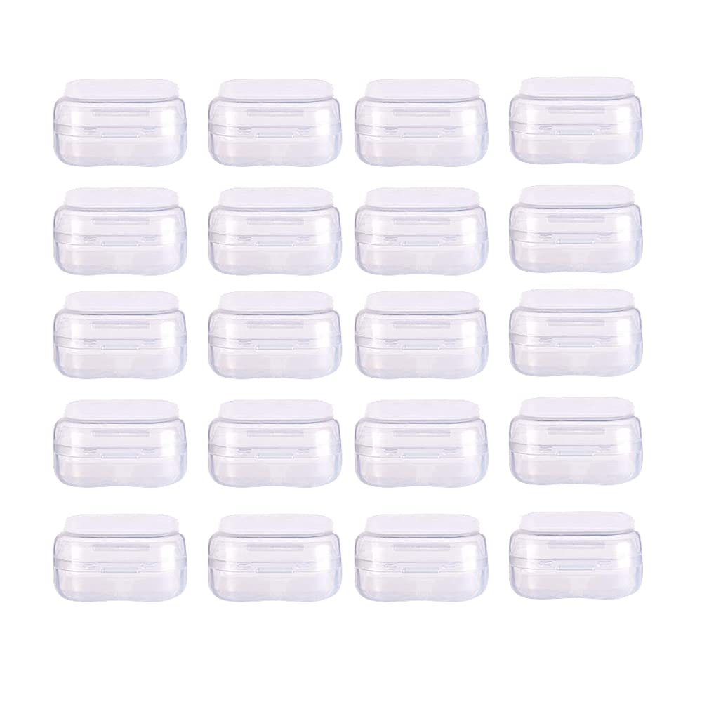 WYAN 20 Pack Square Clear Plastic Storage Containers Box with lids - image 1