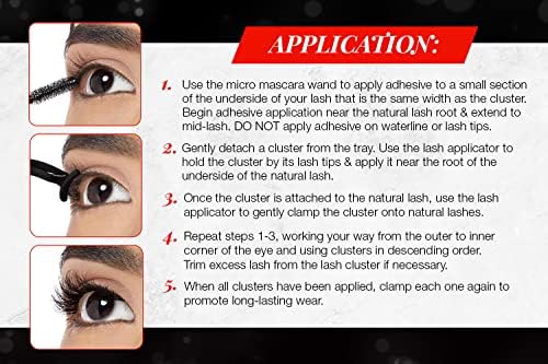 Ardell X-Tended Wear 105 Black Lash Clusters – Natural Vegan Eyelashes