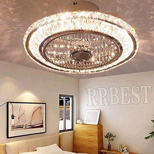 Crystal Ceiling Fan | 72W Dimmable LED Light with Remote