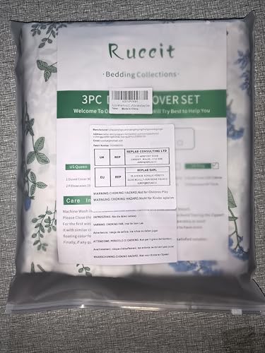 King Floral Duvet Cover Set | 100% Cotton 3-Piece Bedding