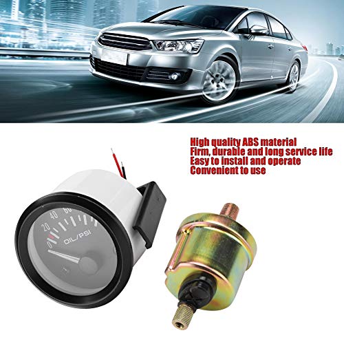 Jolof Store 52mm Oil Pressure Gauge | Universal Car Meter 0-100 PSI