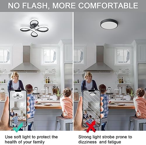 Dorlink Modern Flower LED Ceiling Light | 3-Color Flush Mount Chandelier