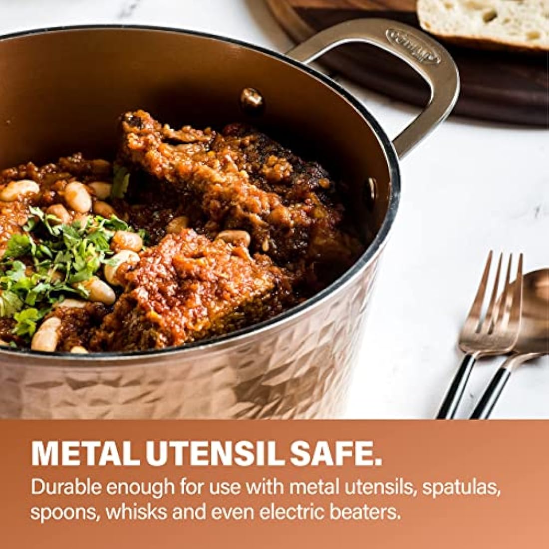Gotham Steel Hammered Copper 20-Piece Nonstick Cookware and Bakeware Set