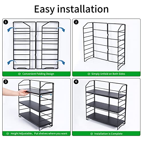 AIRUJIA 3-Tier Spice Rack | Adjustable Stainless Steel Countertop Organizer