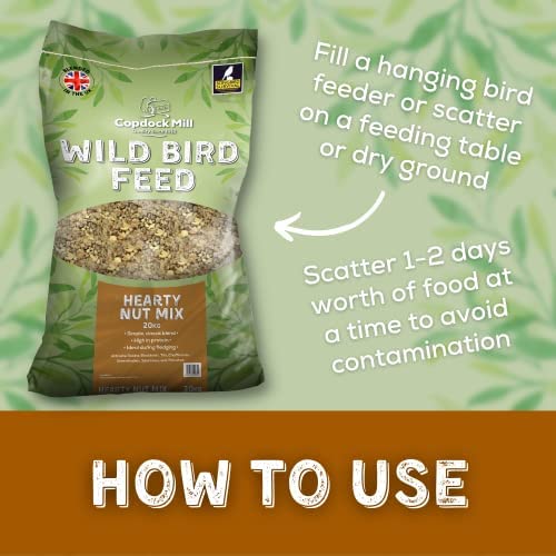 Copdock Mill Wild Bird Food - Peanuts & Sunflower Hearts Mix - 20kg