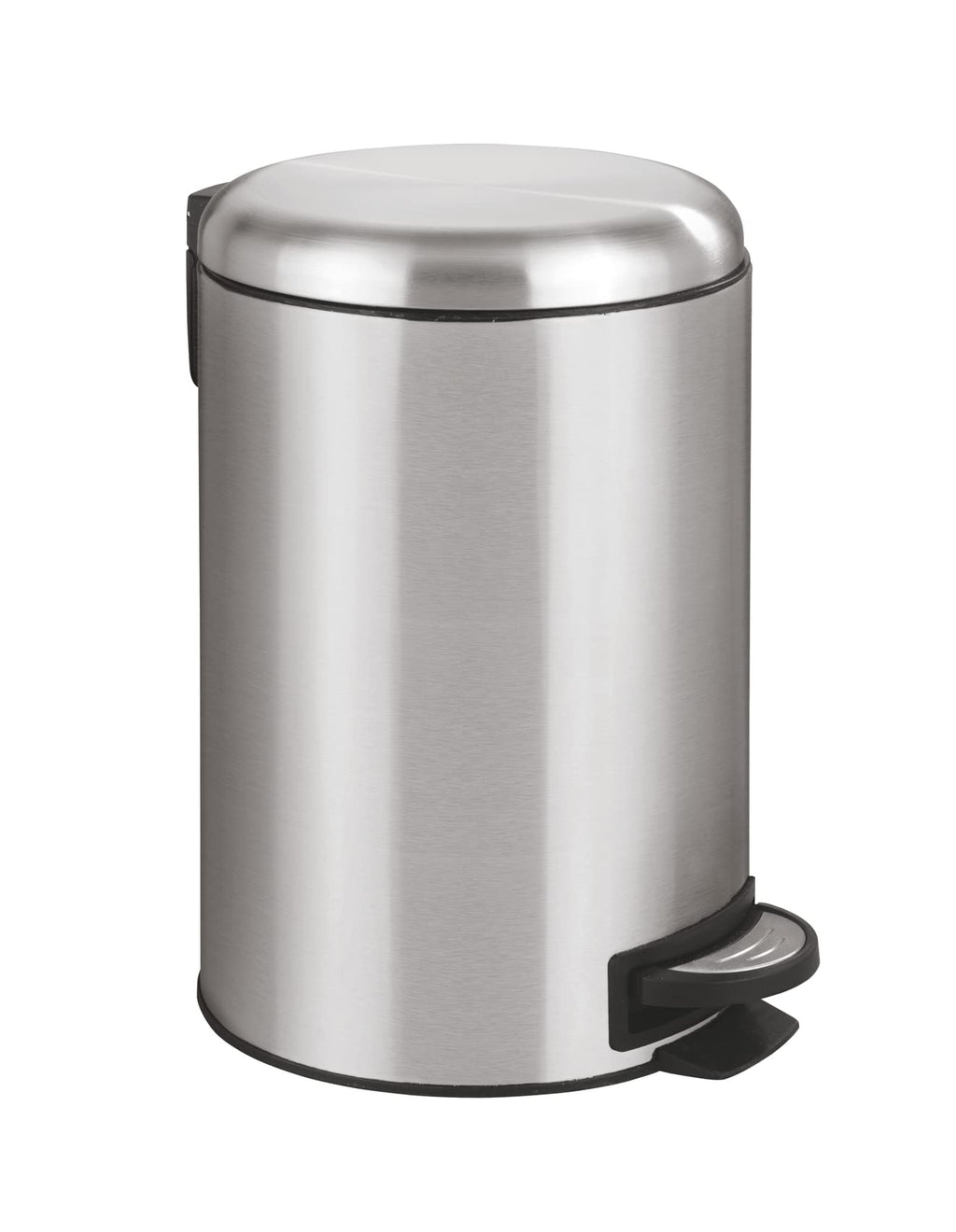 WENKO Leman Pedal Bin – 12L Soft Close Stainless Steel Waste Bin