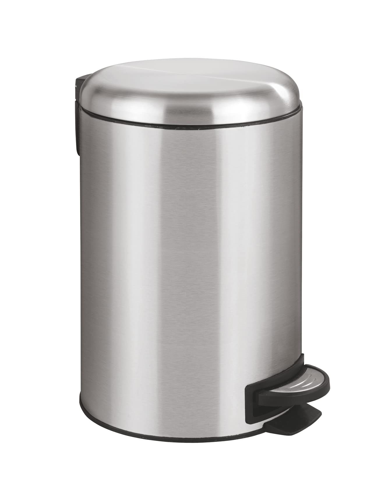 WENKO Leman Pedal Bin – 12L Soft Close Stainless Steel Waste Bin
