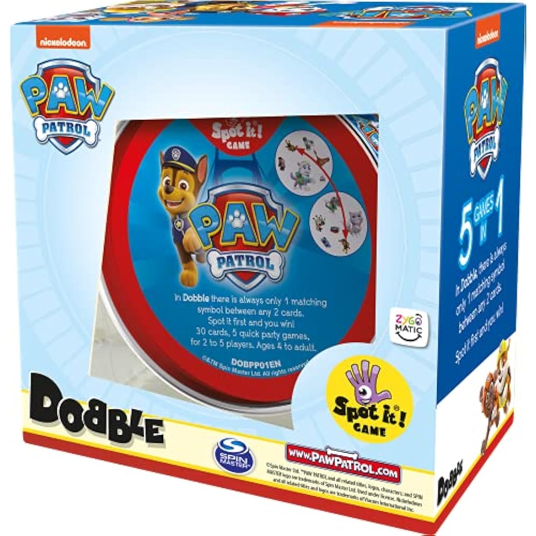 Asmodee Dobble Paw Patrol Card Game | Kids Matching Game, Ages 4+