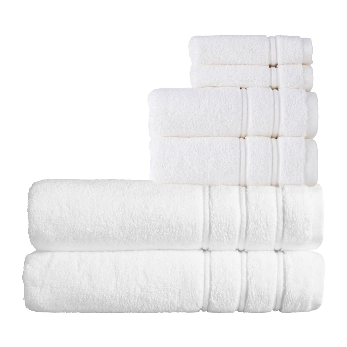 Christy Antalya Bath Sheets Set | 6 Piece | 100% Turkish Cotton | 600GSM | Soft Plush Luxury Towel Set | 2 Bath Sheets 2 Hand Towels 2 Face Cloths - image 1