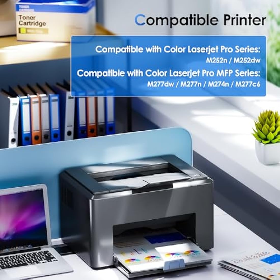 NOGIVY 201X CF400X Toner Cartridges for HP Color LaserJet Pro M277dw | 4-Pack