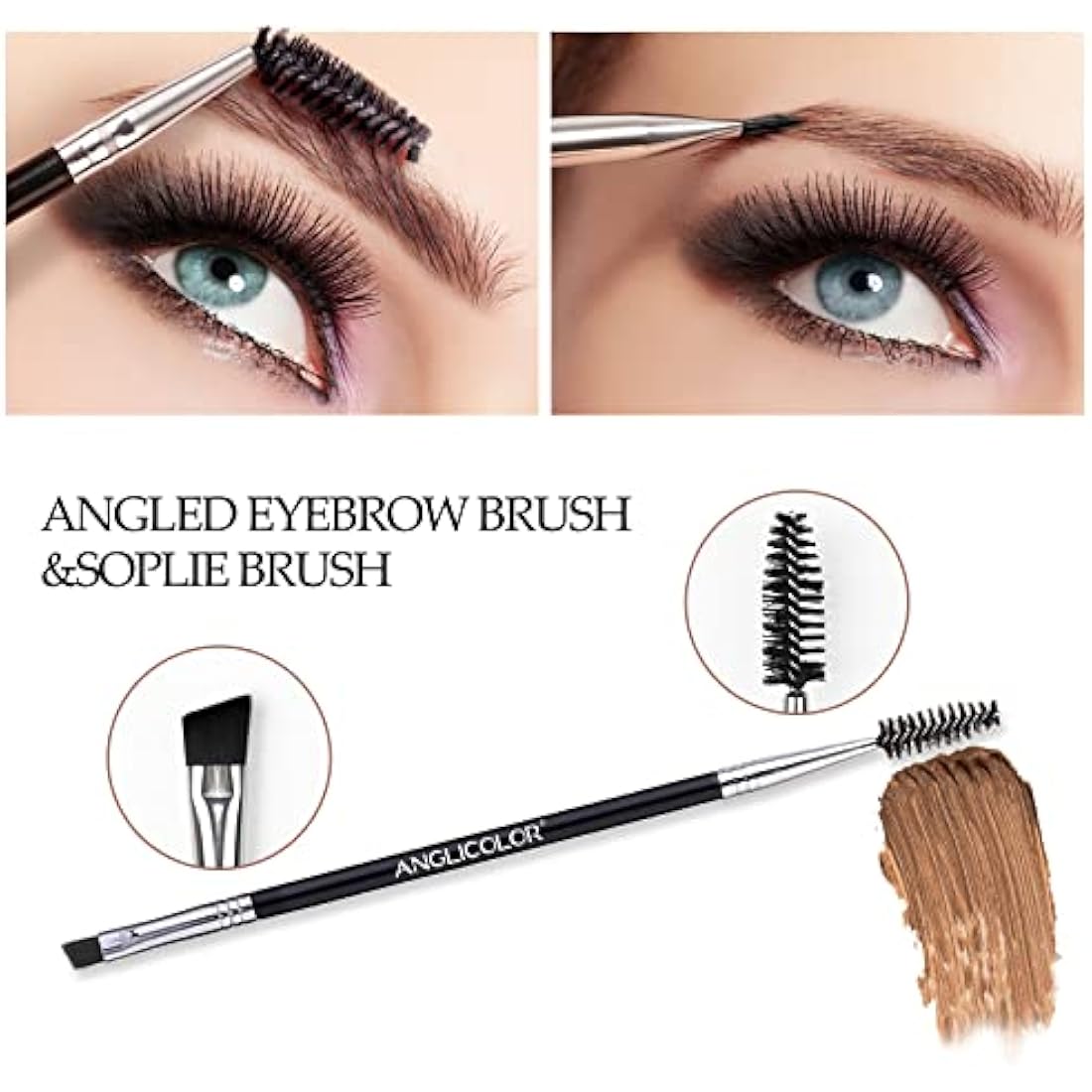 Anglicolor Brow Pomade - Longwear Vegan Eyebrow Gel in Soft Brown