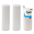Linkidea Travel Toothbrush Case – 2 Pack Portable Wheat Straw Holders