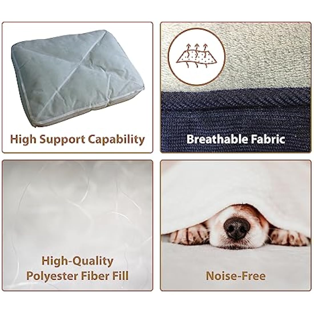 Ellie-Bo XL Dog Bed for 42-inch Crate | Washable Blue Corduroy Mat