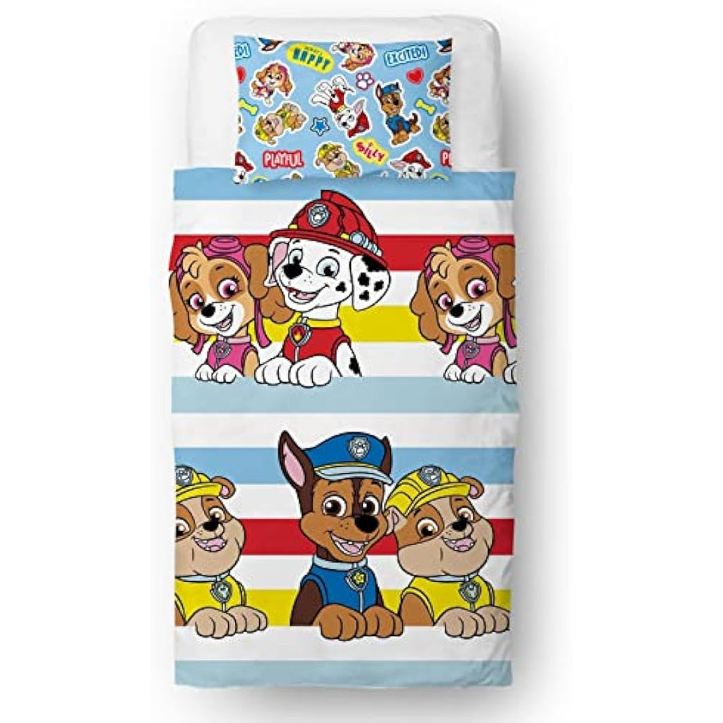 Paw Patrol Reversible Single Duvet Cover Set | Kids Pupster Bedding