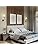 Modern Wall Sconce Set of 2 – White Fabric Shade Lamp