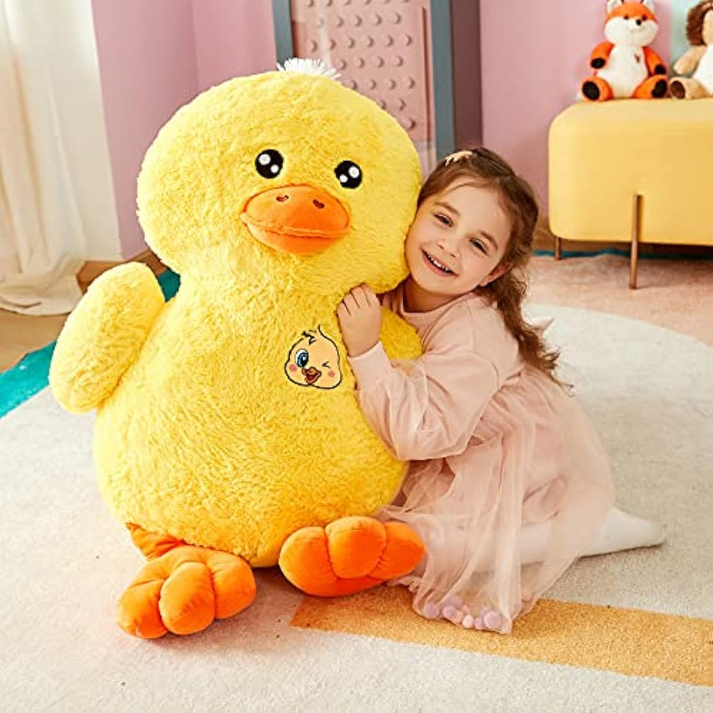 IKASA Giant Duck Stuffed Animal – 50cm Soft Kawaii Plush Toy for Kids
