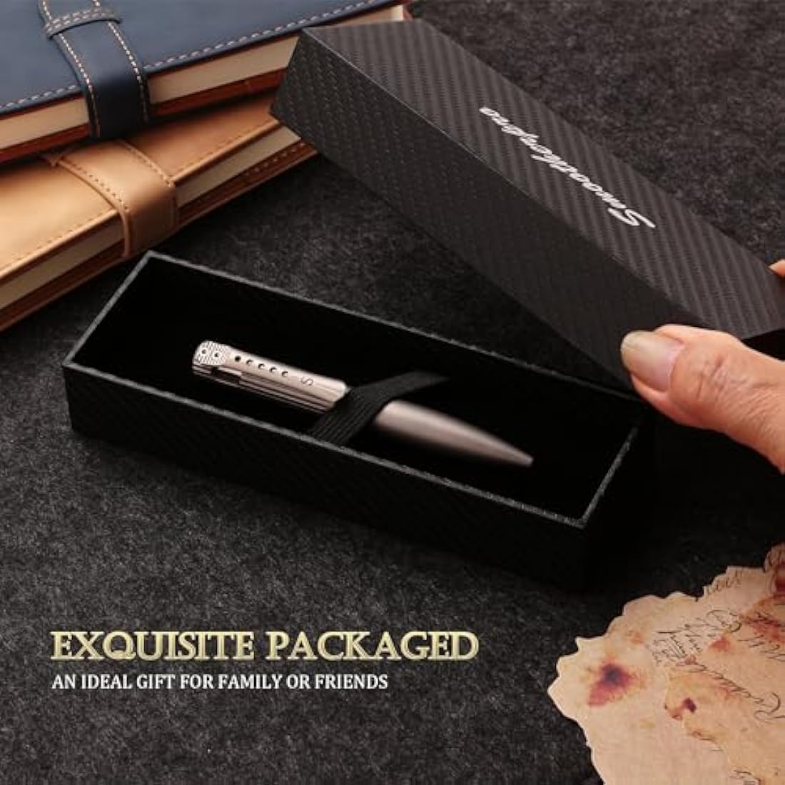 SMOOTHERPRO Titanium Bolt Action Pen | Wide Grip EDC Ballpoint Pen