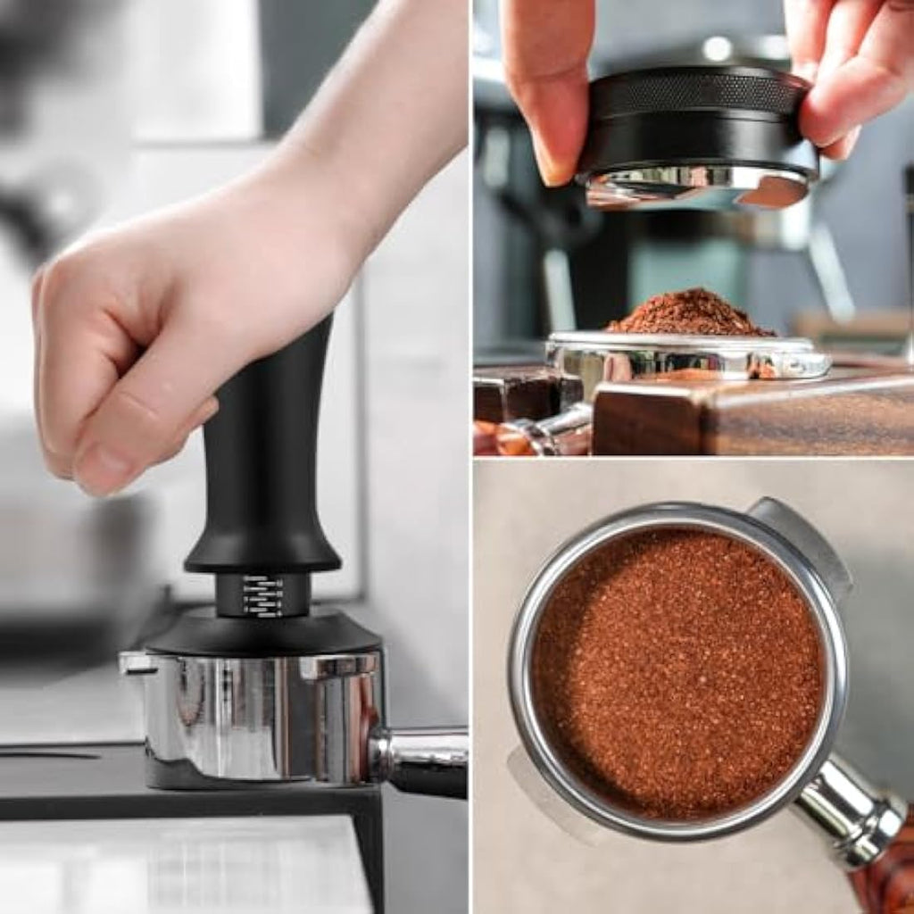 Jolof Store 5-Piece Espresso Tamper Set with 51mm Beechwood Station