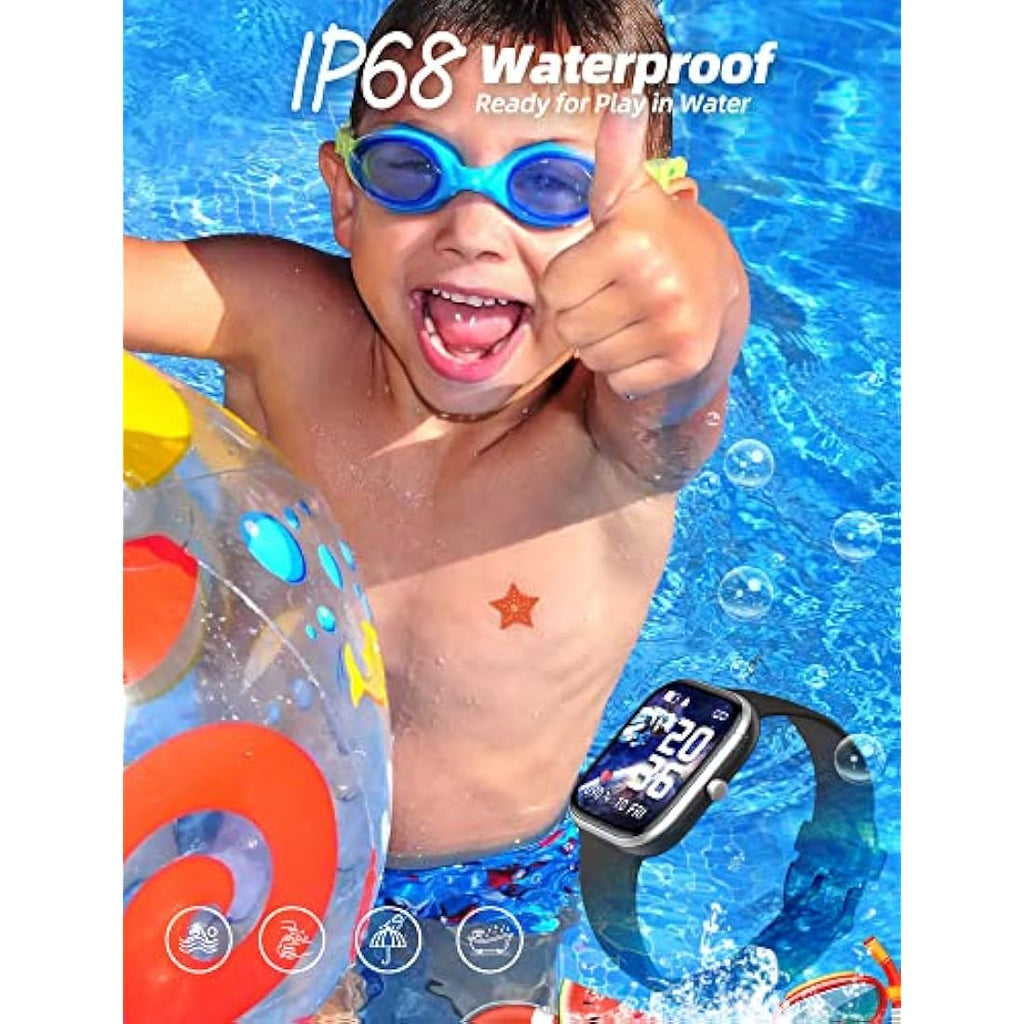 Slothcloud Kids Smart Watch – IP68 Waterproof Fitness Tracker for Boys Girls