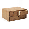 KIRIGEN Wooden Desktop Organizer | 3-Drawer Office Storage Cabinet