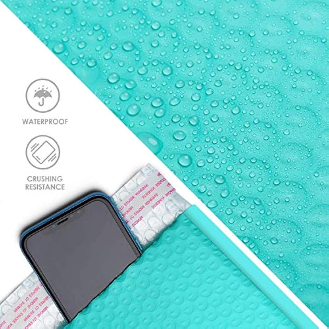 Switory Teal Poly Bubble Mailers | 25 Pack A5 Padded Shipping Envelopes