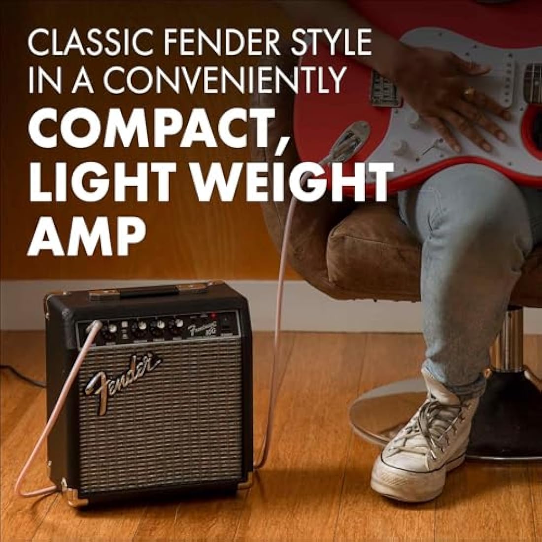 Fender Frontman 10G Electric Guitar Combo Practice Amp - 10W Black/Silver