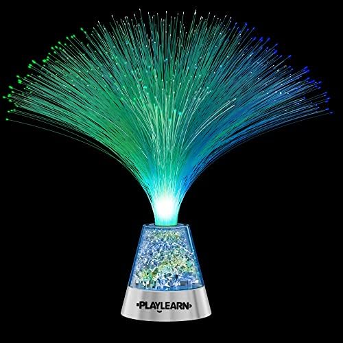 Playlearn Fibre Optic Colour Changing Lamp – Crystal Base Mood Light